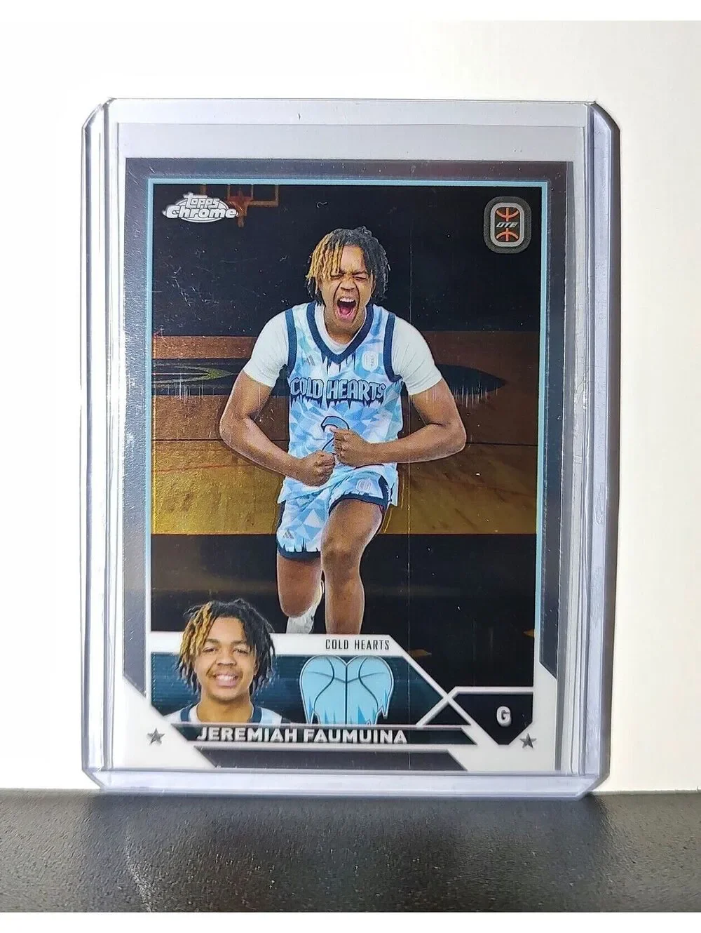 Jeremiah Faumuina 2023-24 Topps Chrome Overtime #11 Card Cold Hearts